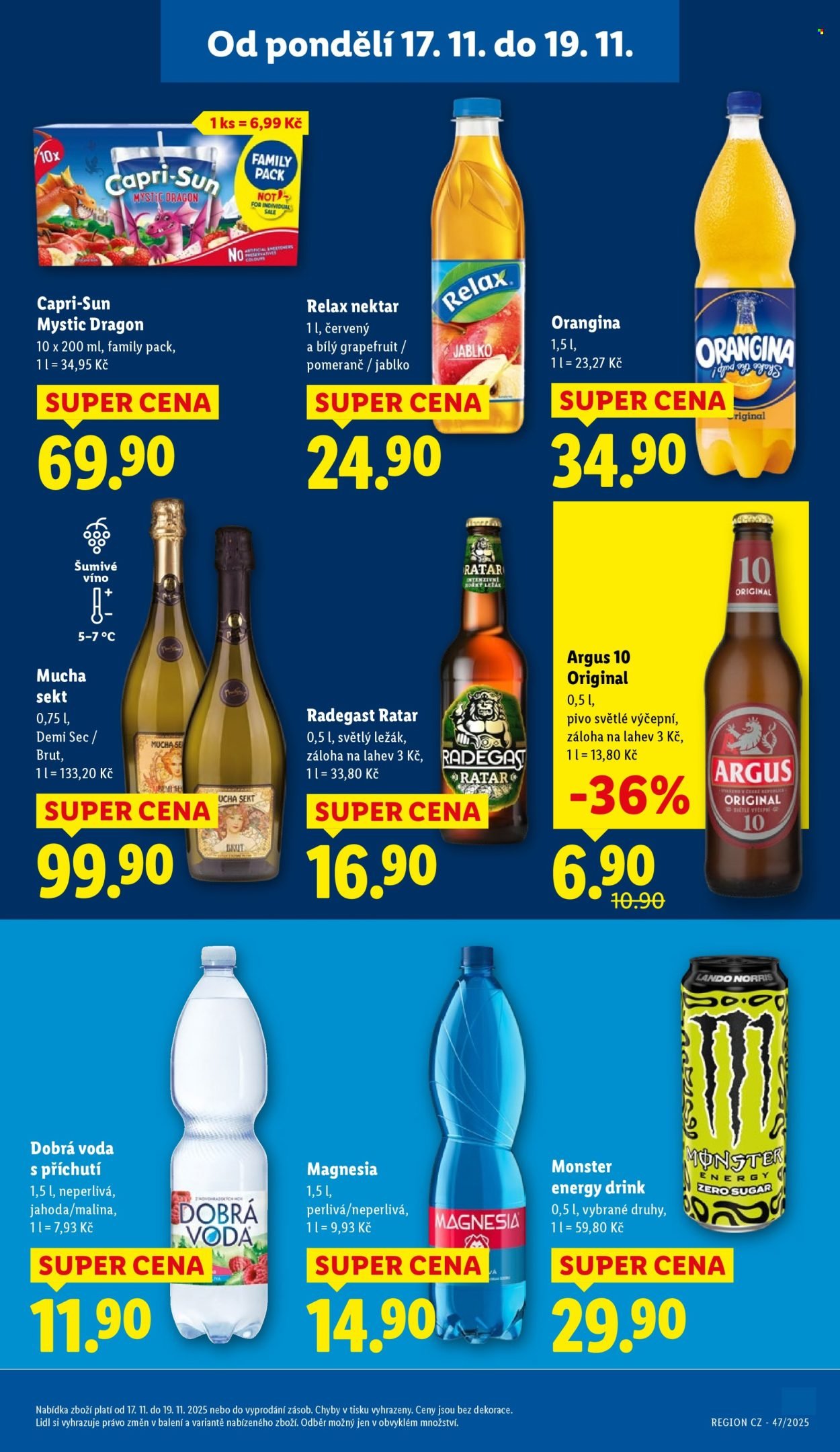 LIDL leták - Od pondělí 17.11.2025 (2025-11-17 - 2025-11-19)