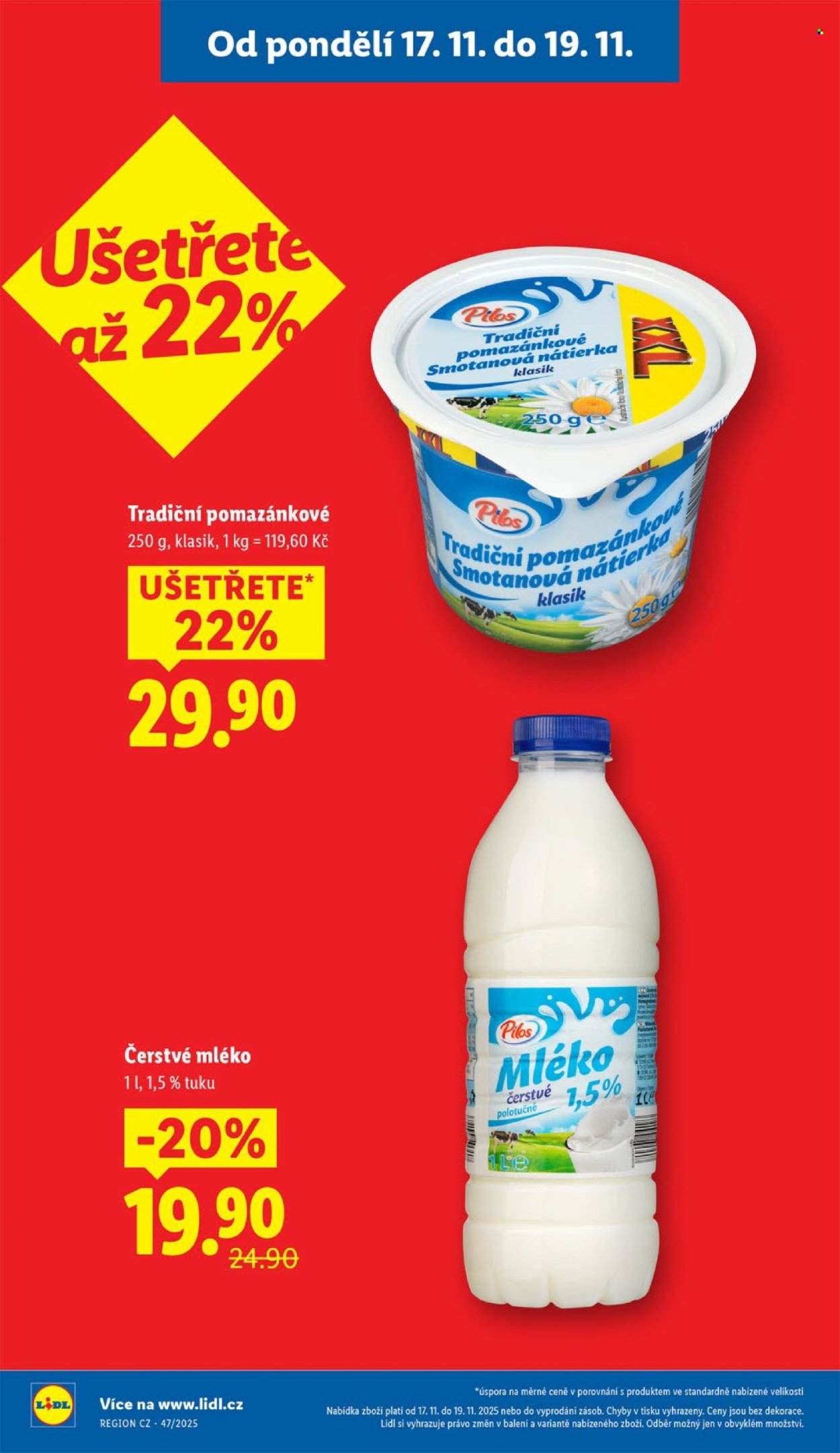 LIDL leták - Od pondělí 17.11.2025 (2025-11-17 - 2025-11-19)