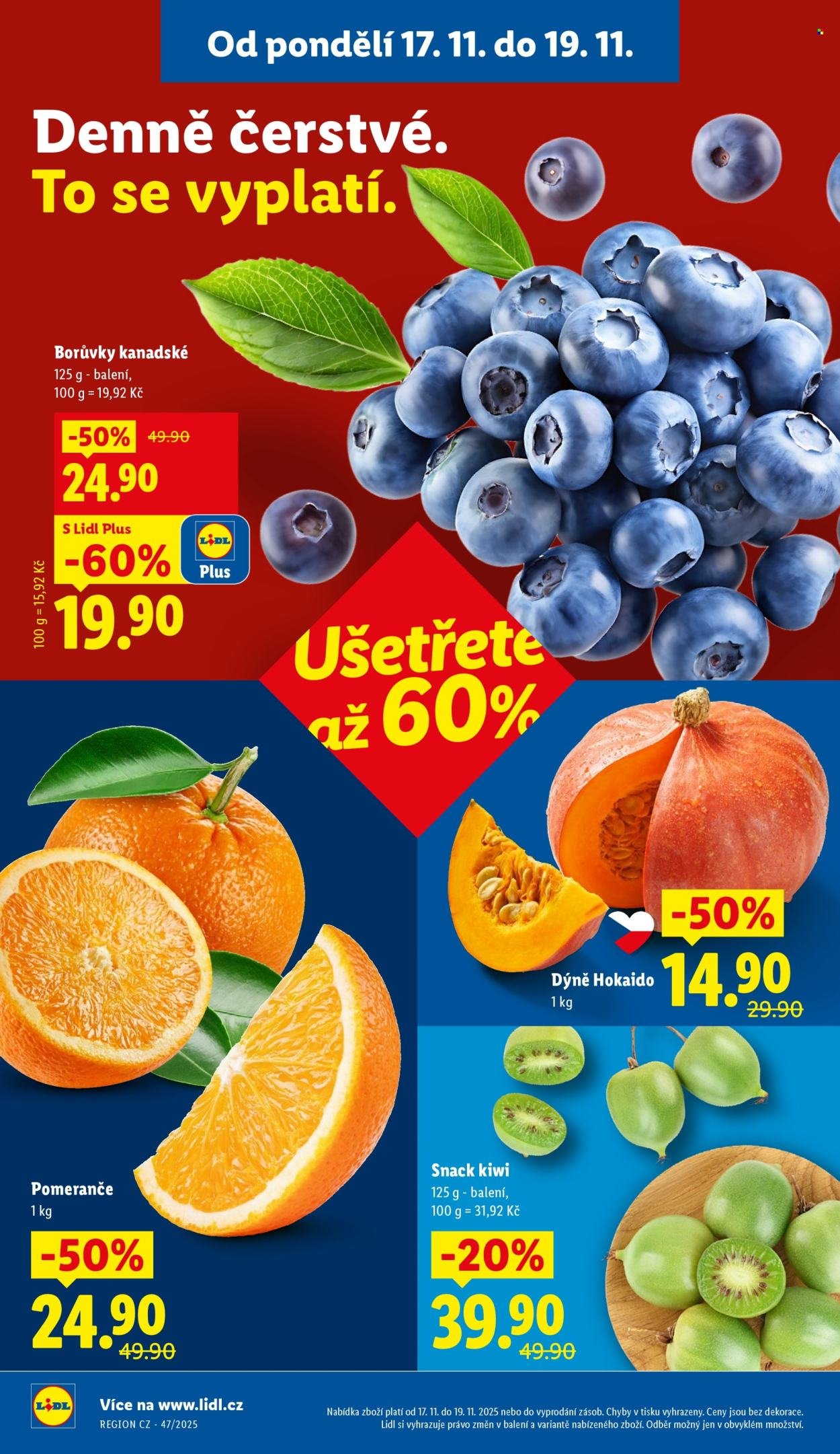 LIDL leták - Od pondělí 17.11.2025 (2025-11-17 - 2025-11-19)