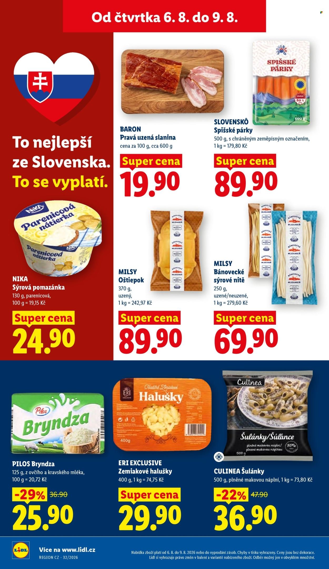 LIDL leták - Od čtvrtka 6.8.2026