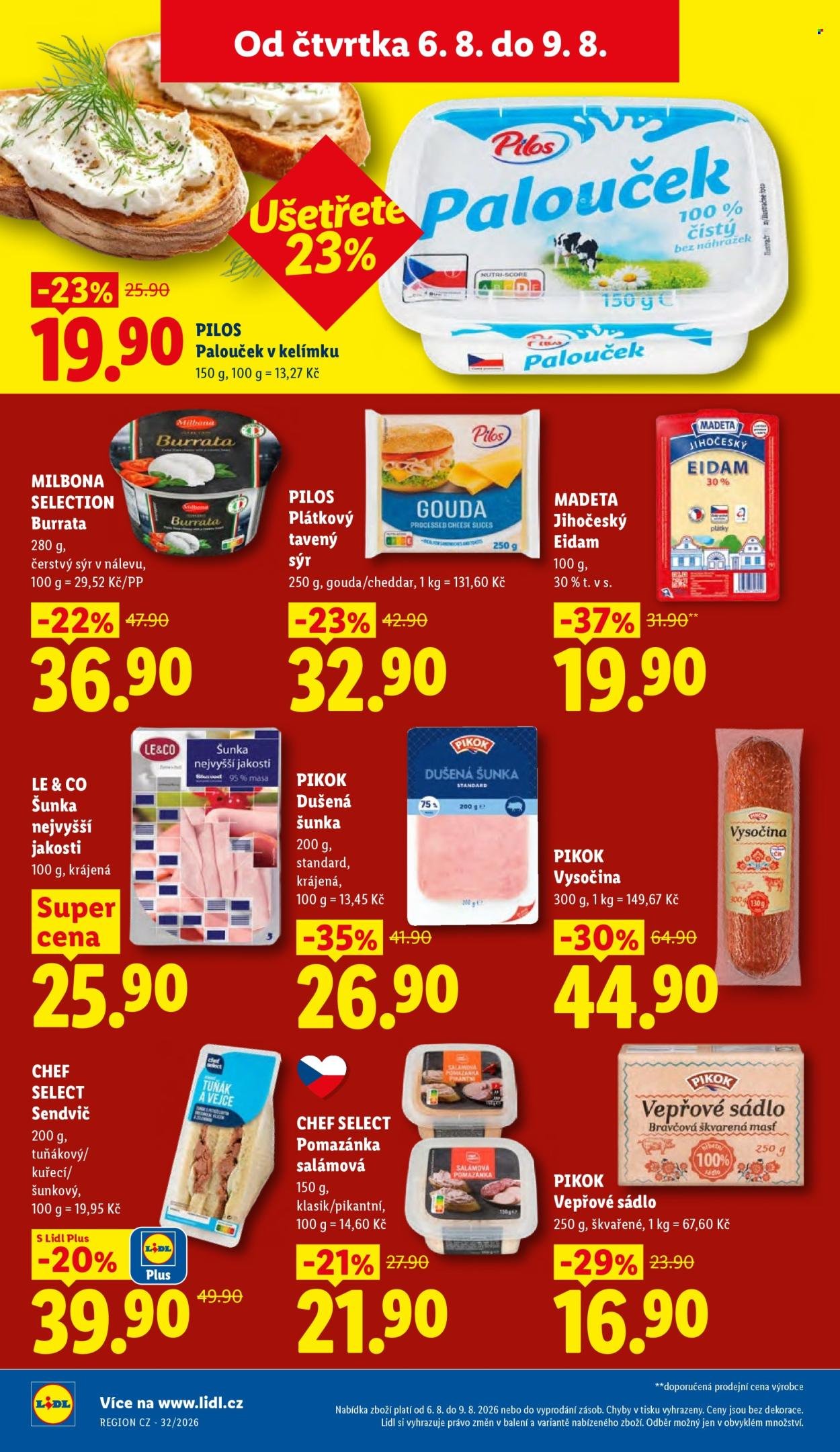 LIDL leták - Od čtvrtka 6.8.2026