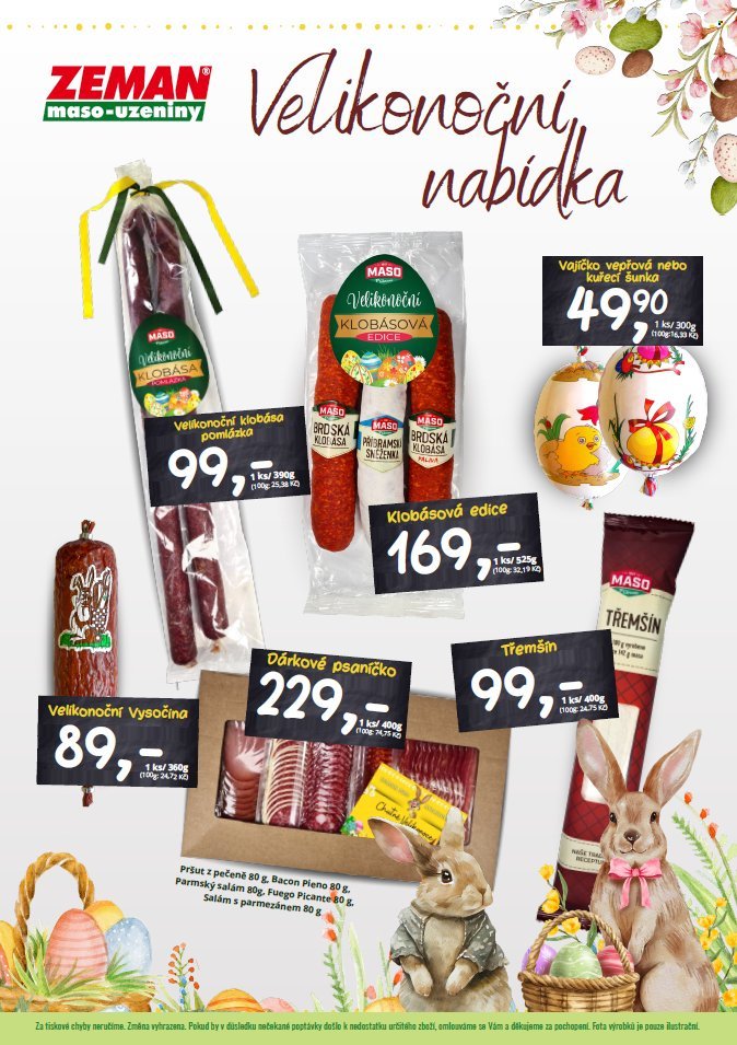 ZEMAN MASO-UZENINY leták - ZEMAN maso-uzeniny (2026-03-19)