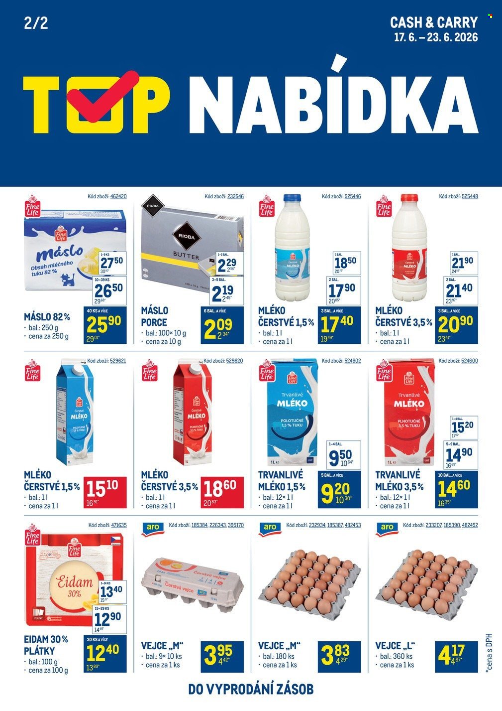 MAKRO leták - TOP mléčné výrobky