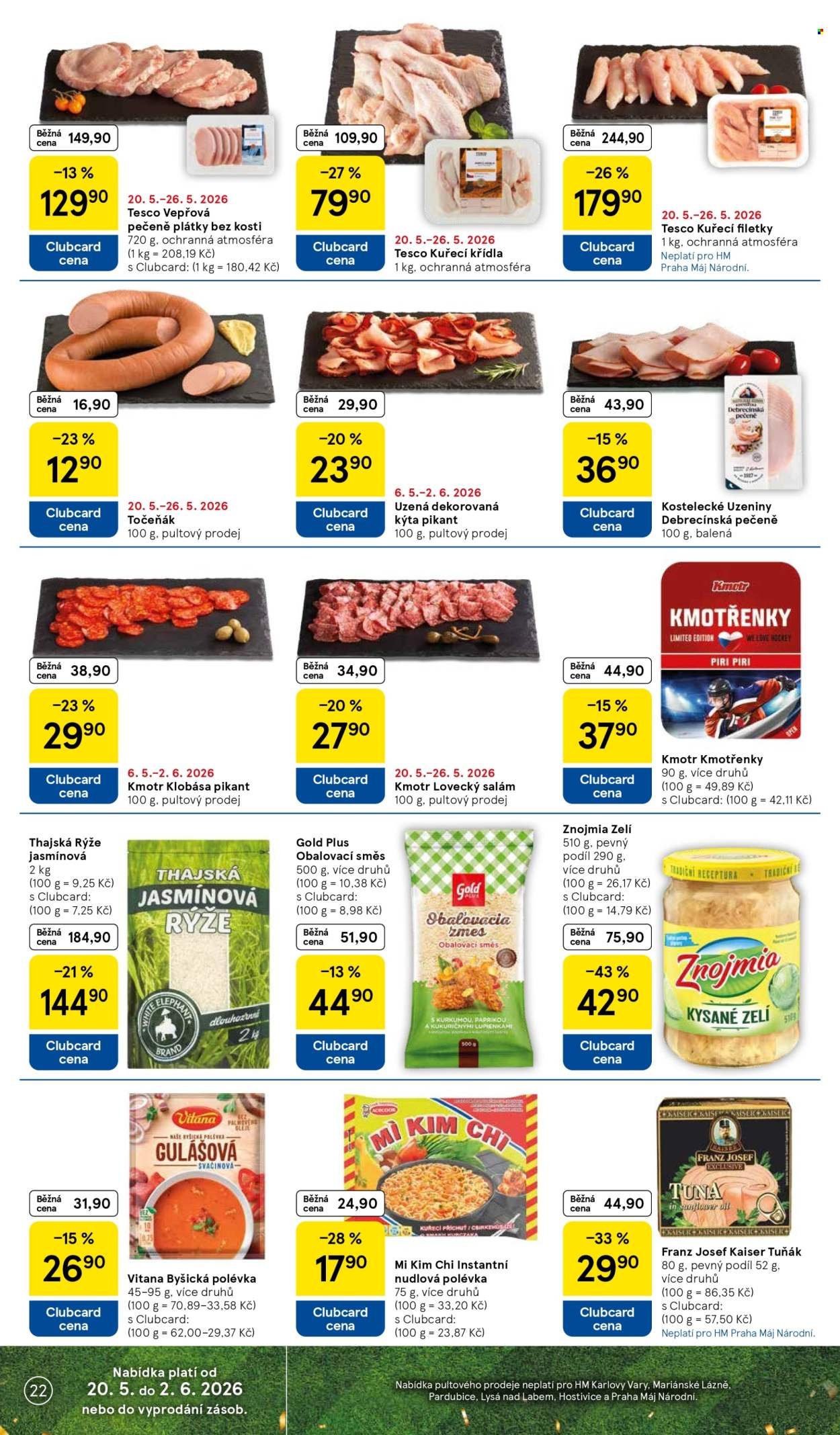 TESCO leták - Vaše šance skórovat (2026-05-20 - 2026-05-26)