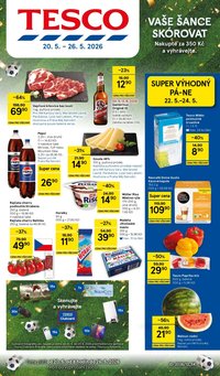TESCO leták - Vaše šance skórovat (2026-05-20 - 2026-05-26)