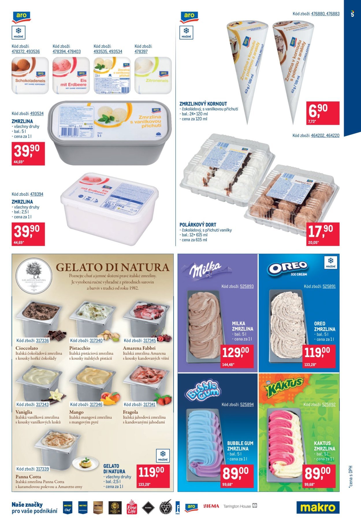 MAKRO leták - Zmrzliny