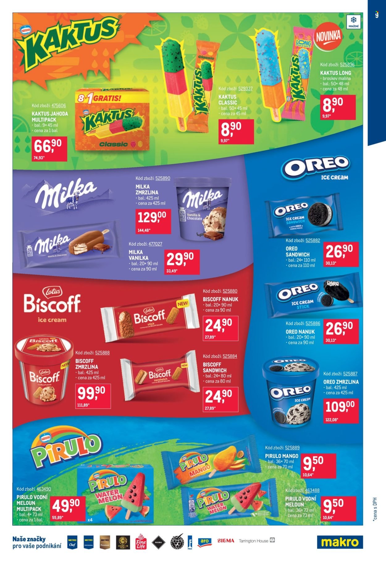 MAKRO leták - Zmrzliny