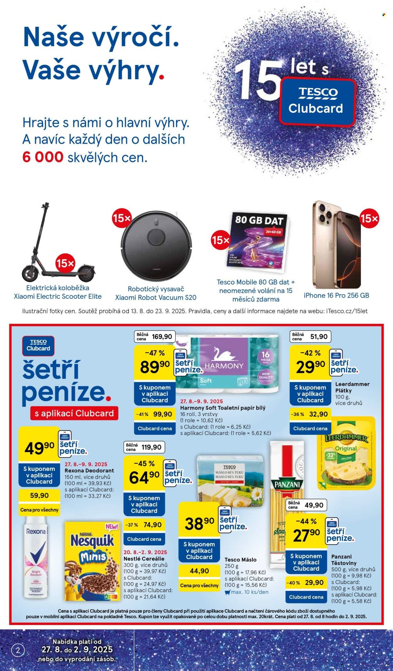 TESCO leták - 15 let s Clubcard (2025-08-27 - 2025-09-02)