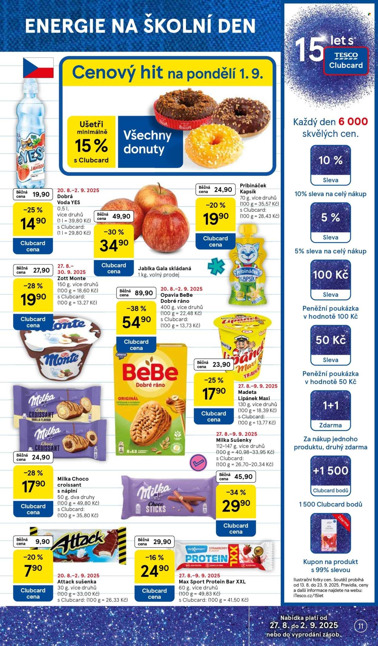 TESCO leták - 15 let s Clubcard (2025-08-27 - 2025-09-02)