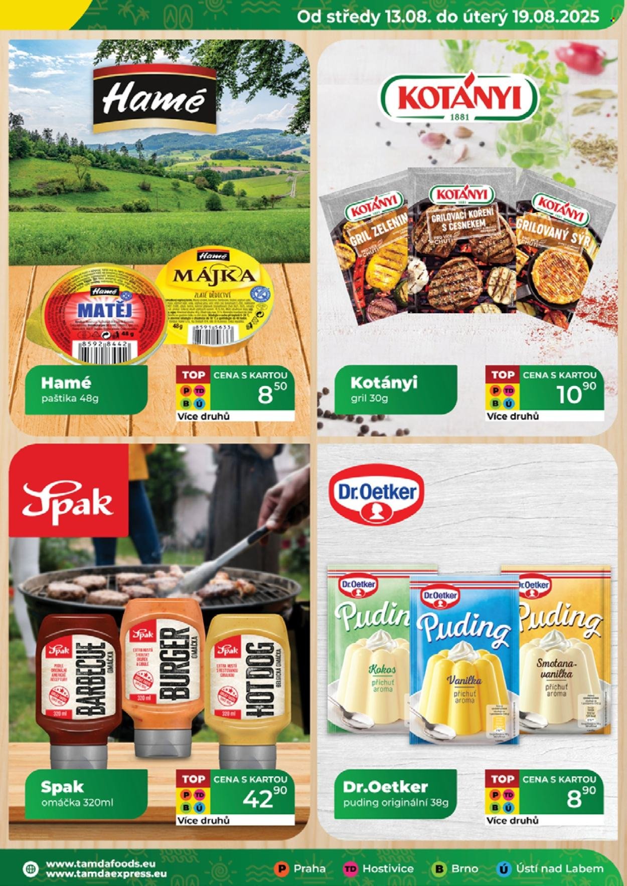 TAMDA FOODS leták - Od středy 13.8.2025 (2025-08-13 - 2025-08-19)