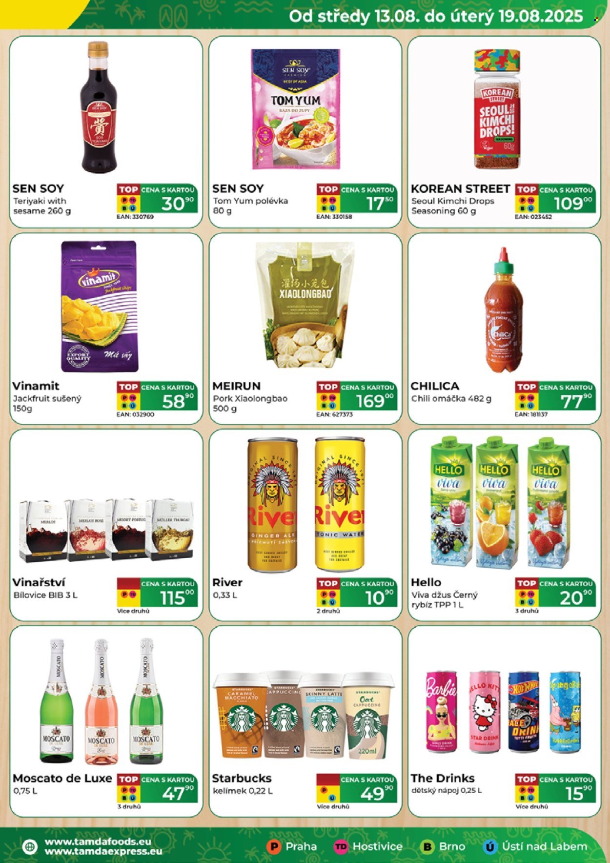 TAMDA FOODS leták - Od středy 13.8.2025 (2025-08-13 - 2025-08-19)