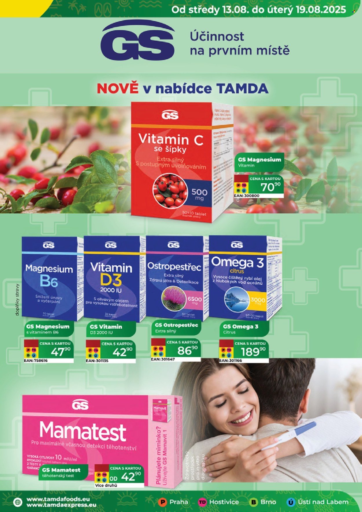 TAMDA FOODS leták - Od středy 13.8.2025 (2025-08-13 - 2025-08-19)