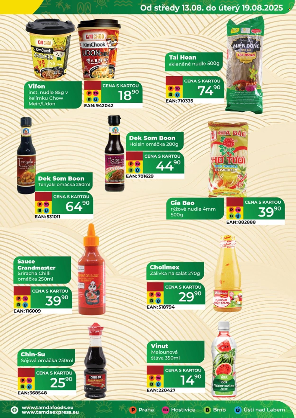 TAMDA FOODS leták - Od středy 13.8.2025 (2025-08-13 - 2025-08-19)