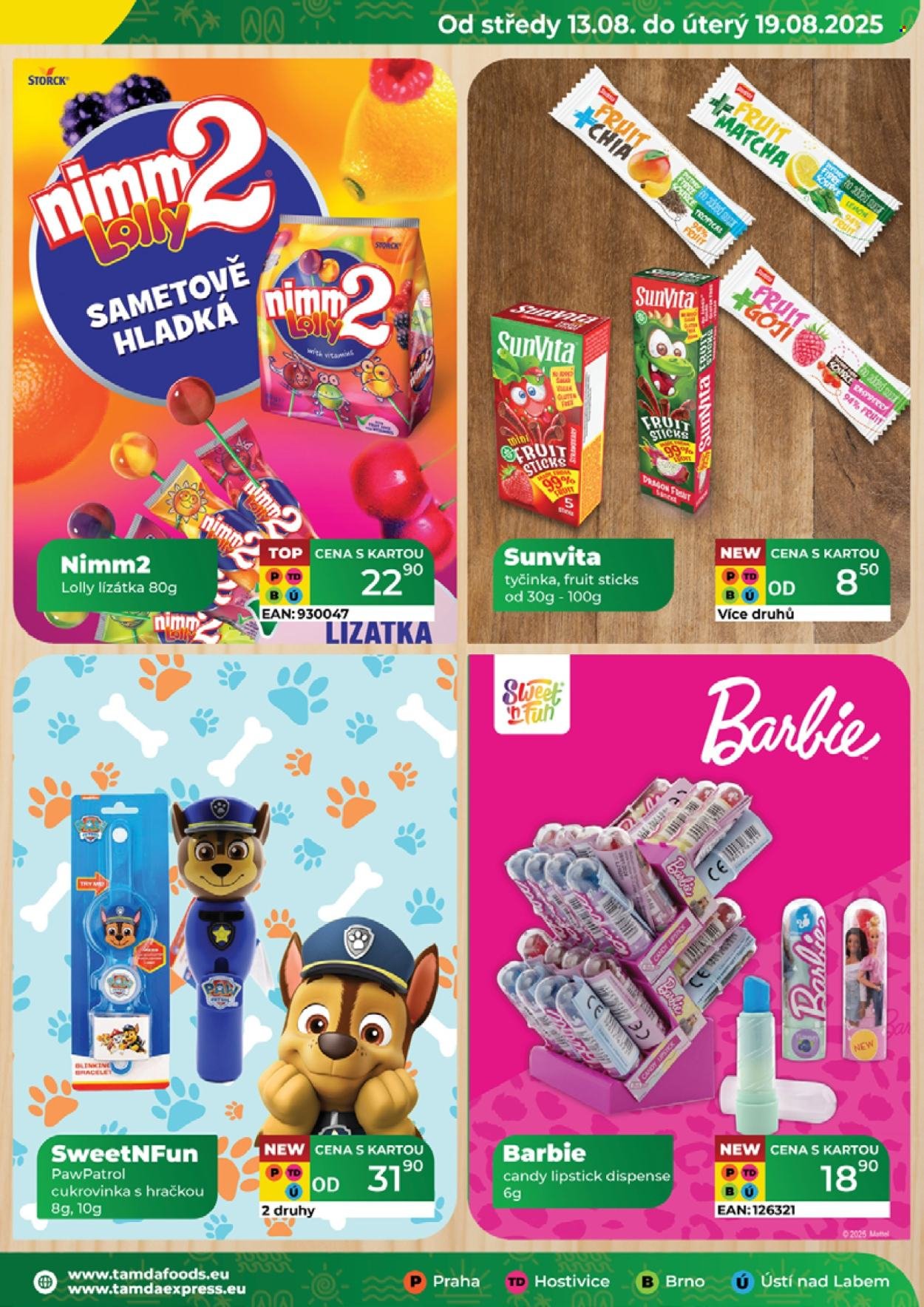 TAMDA FOODS leták - Od středy 13.8.2025 (2025-08-13 - 2025-08-19)
