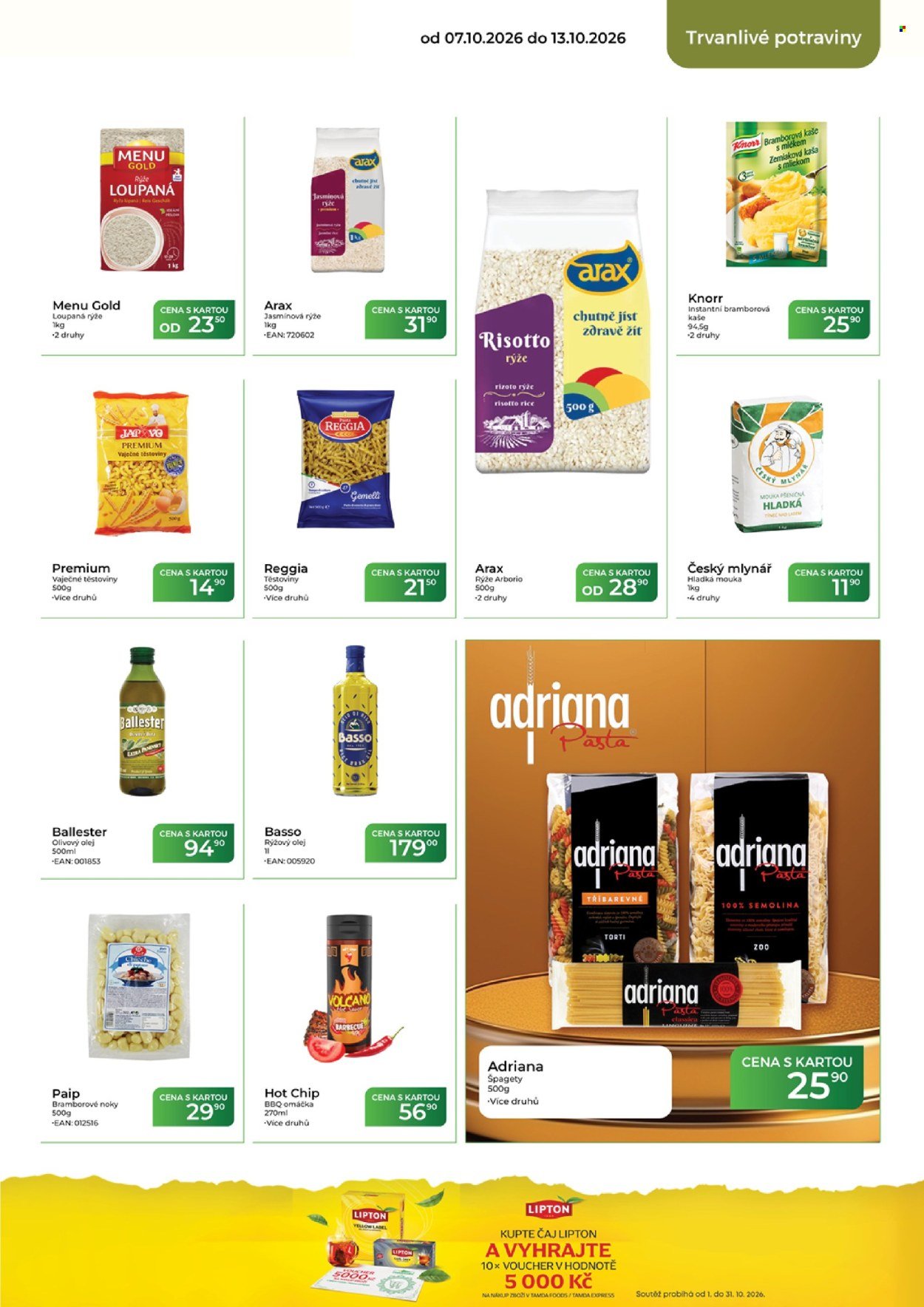TAMDA FOODS leták - Od středy 7.10.2026