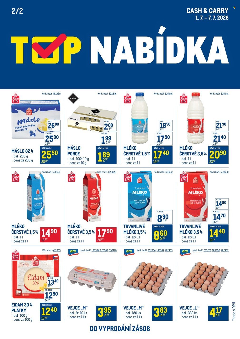 MAKRO leták - TOP mléčné výrobky