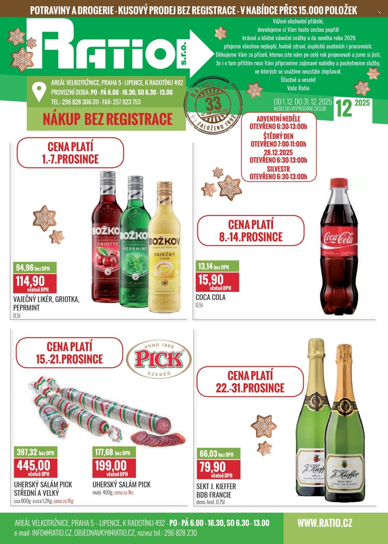 RATIO leták - Od pondělí 1.12.2025 (2025-12-01 - 2025-12-31)