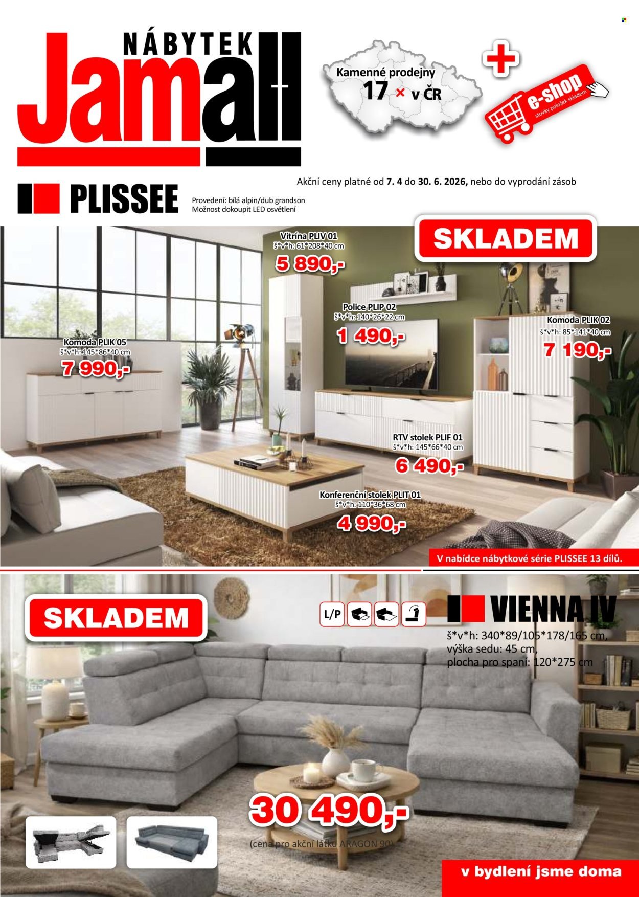 NÁBYTEK JAMALL leták - Od úterý 7.4.2026 (2026-04-07 - 2026-06-30)