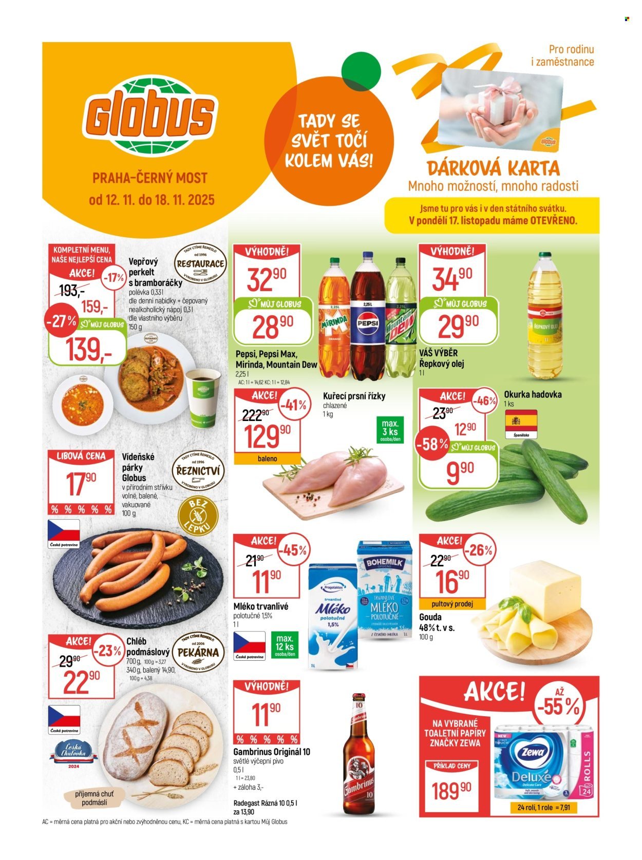 GLOBUS leták - Od středy 12.11.2025 (2025-11-12 - 2025-11-18)