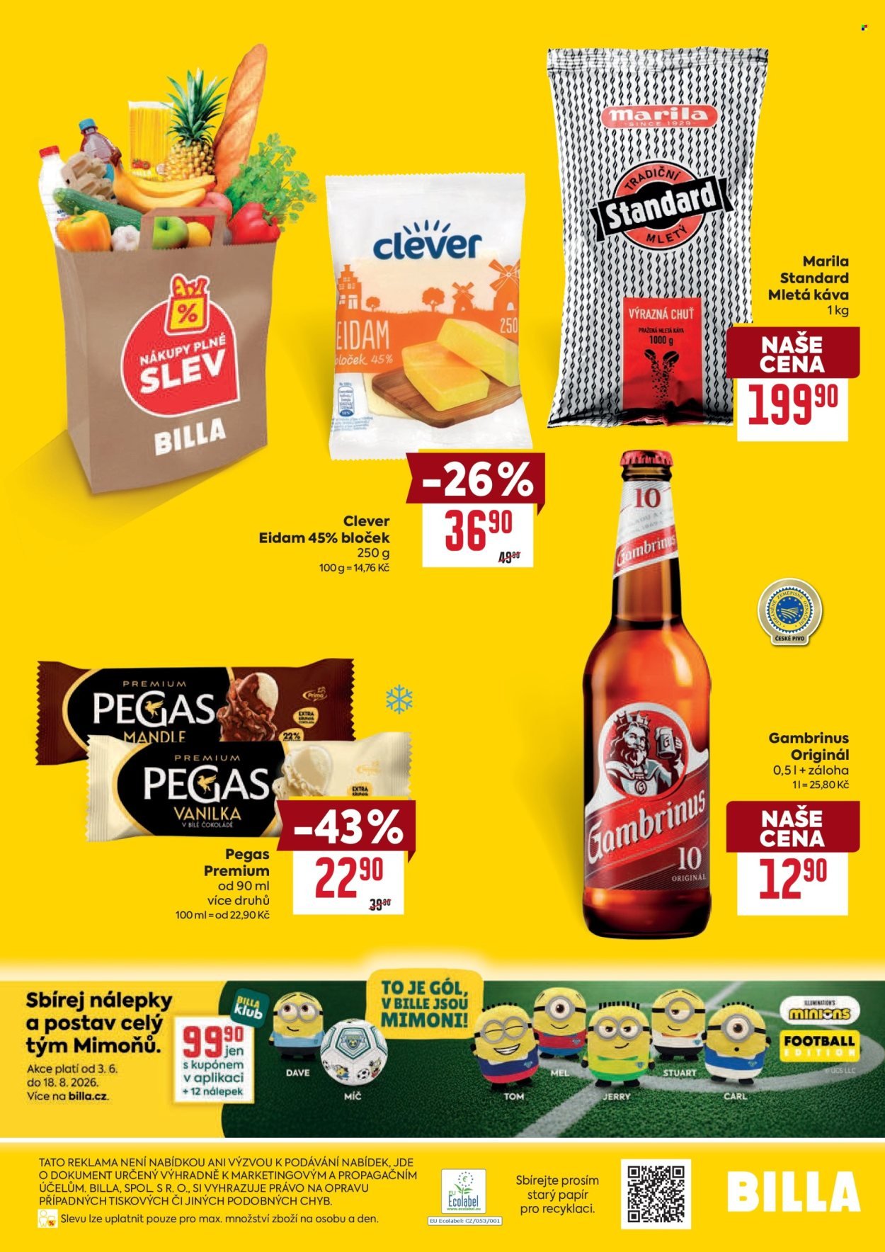 BILLA leták - Speciální nabídka: vybrané prodejny