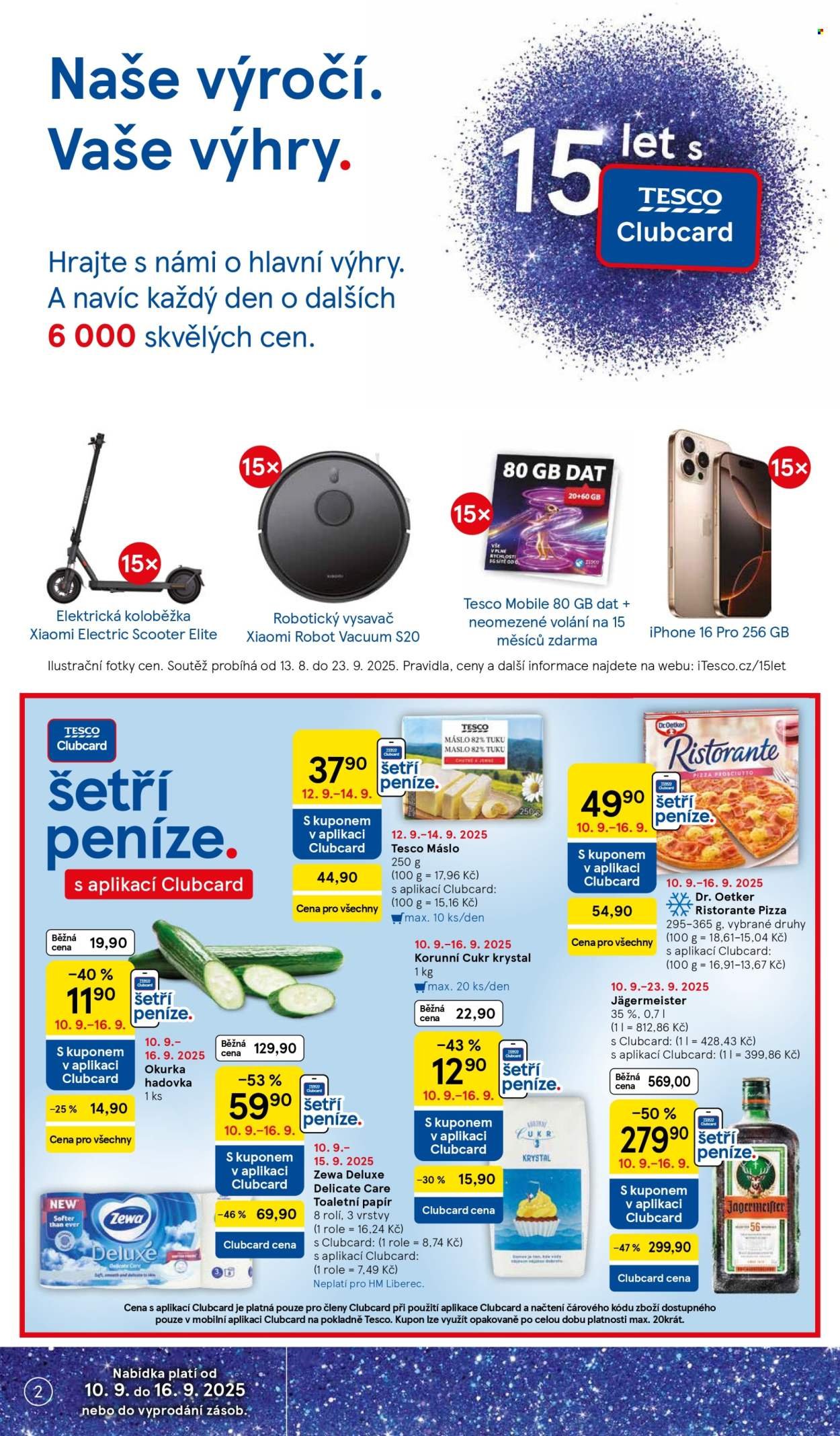 TESCO leták - 15 let s Clubcard (2025-09-10 - 2025-09-16)