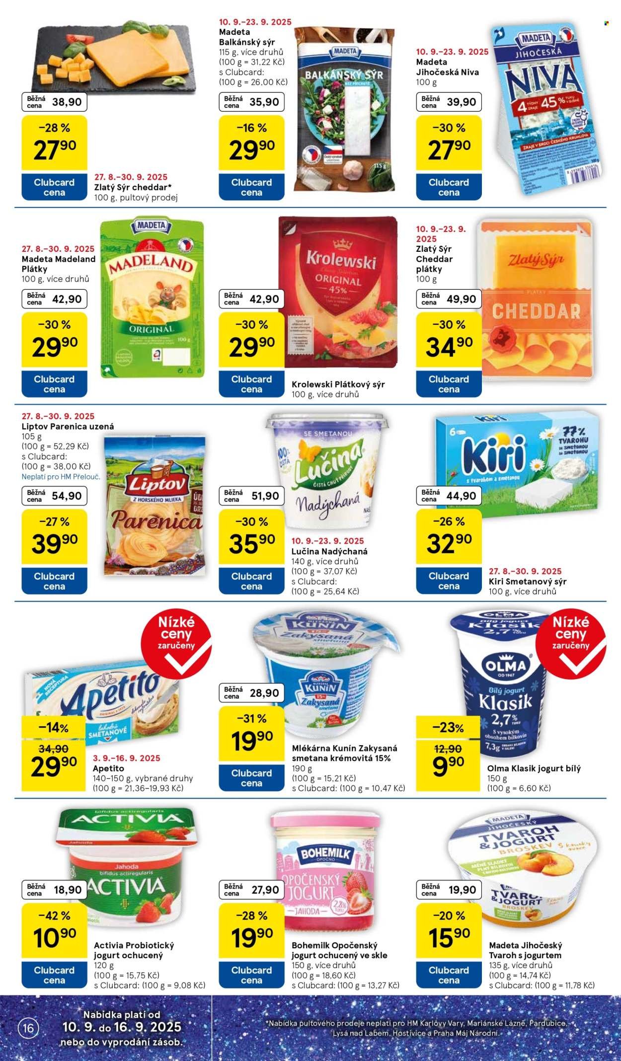 TESCO leták - 15 let s Clubcard (2025-09-10 - 2025-09-16)
