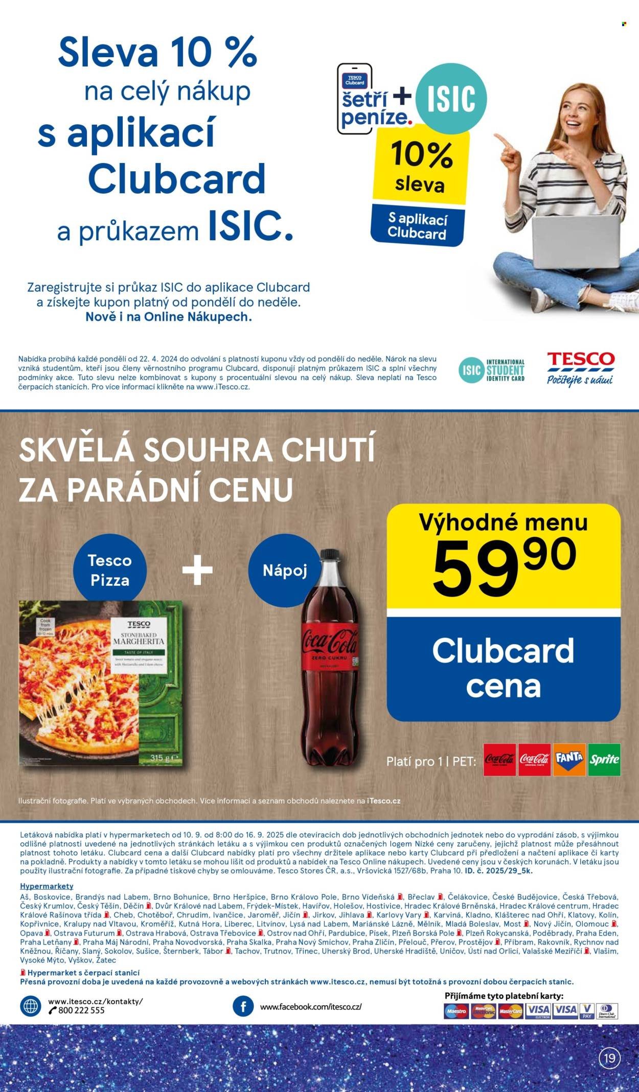TESCO leták - 15 let s Clubcard (2025-09-10 - 2025-09-16)