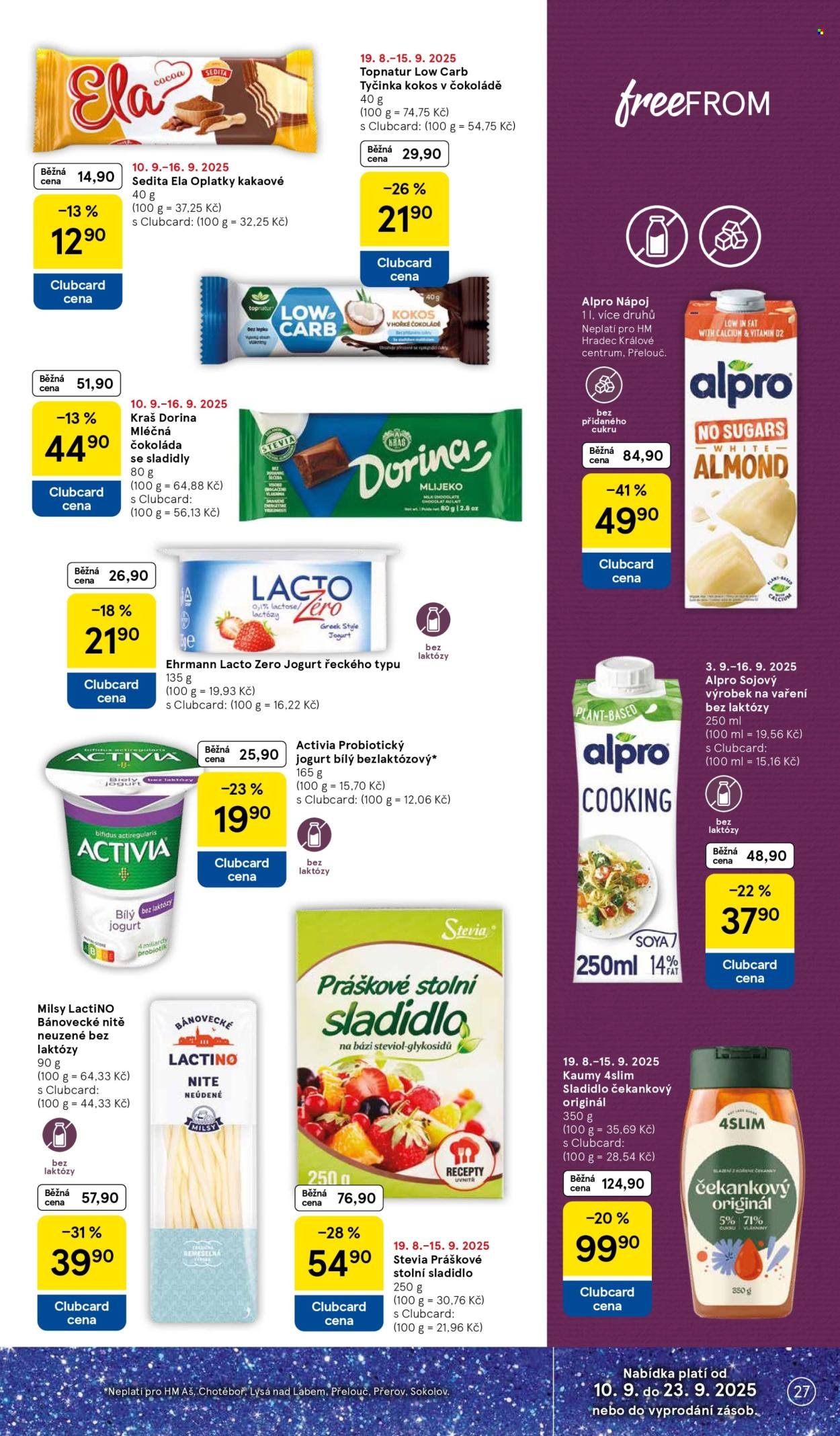 TESCO leták - 15 let s Clubcard (2025-09-10 - 2025-09-16)