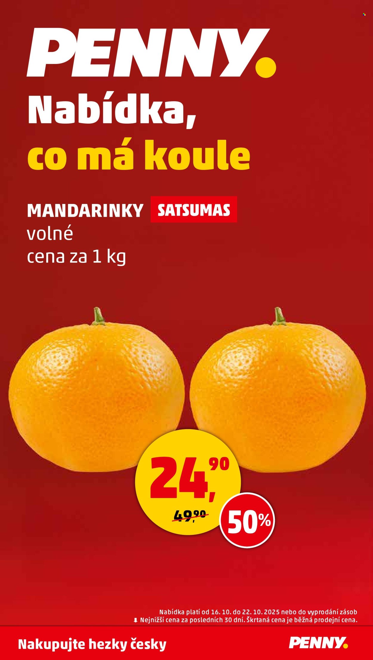 PENNY leták - Nakupujte hezky česky (2025-10-16 - 2025-10-22)
