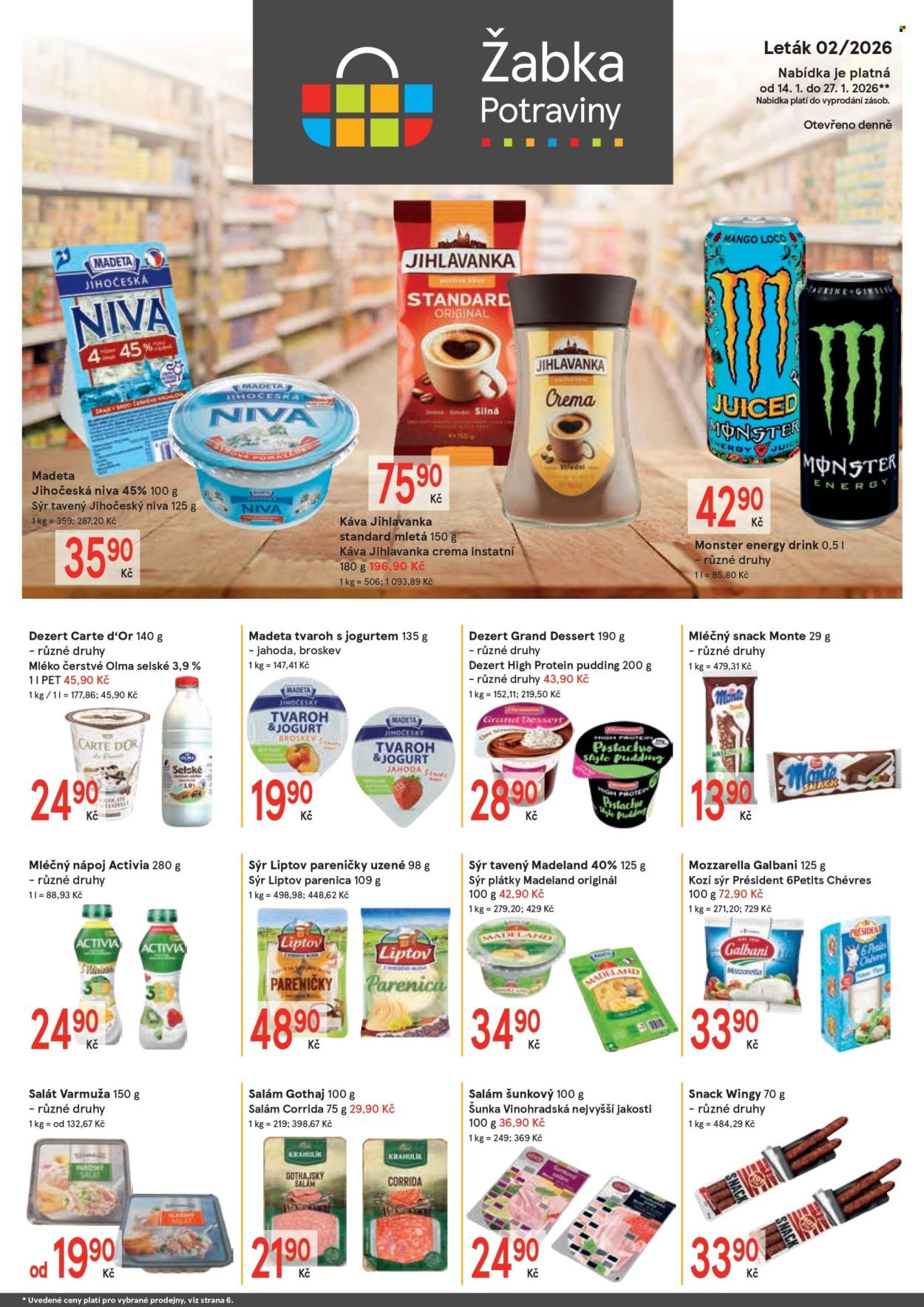 ŽABKA leták - Od středy 14.1.2026 (2026-01-14 - 2026-01-27)