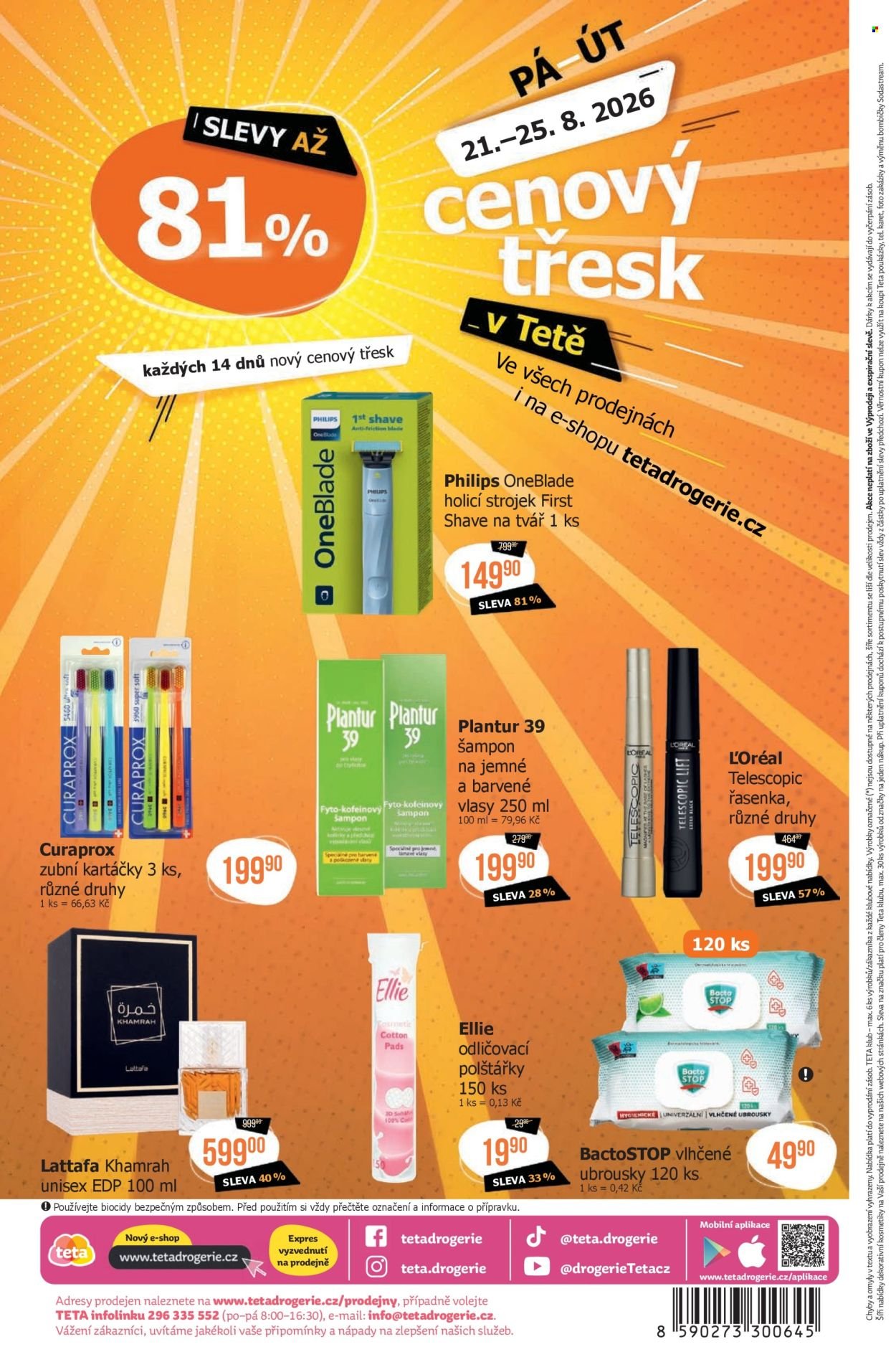 TETA DROGERIE leták - Od čtvrtka 13.8.2026