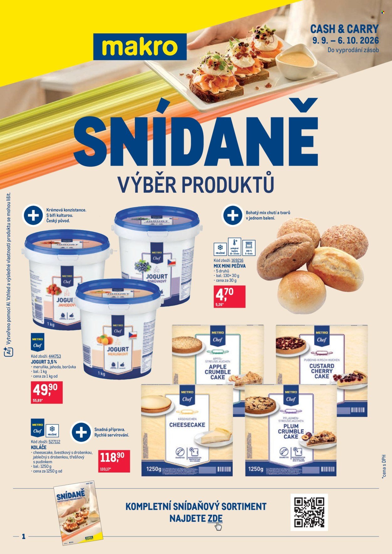 MAKRO leták - Snídaně