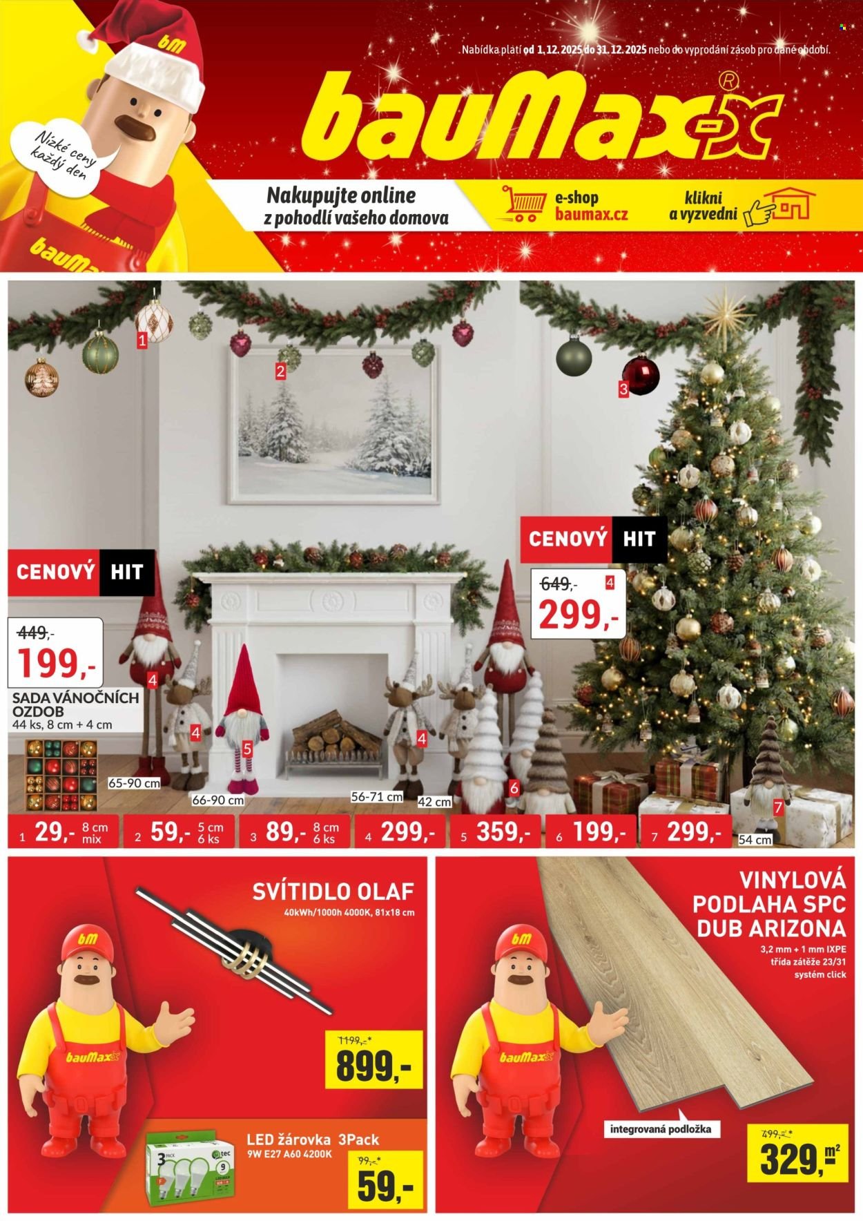 BAUMAX leták - Od pondělí 1.12.2025 (2025-12-01 - 2025-12-31)