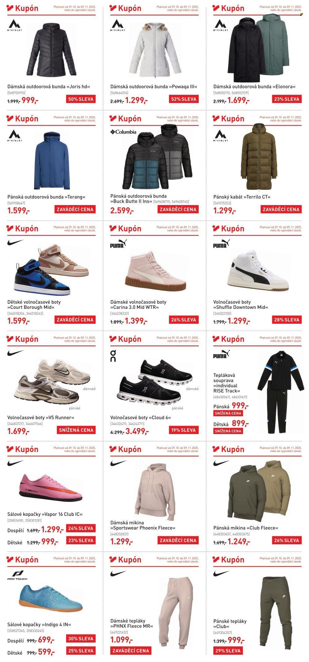 INTERSPORT leták - Od středy 29.10.2025 (2025-10-29 - 2025-11-09)