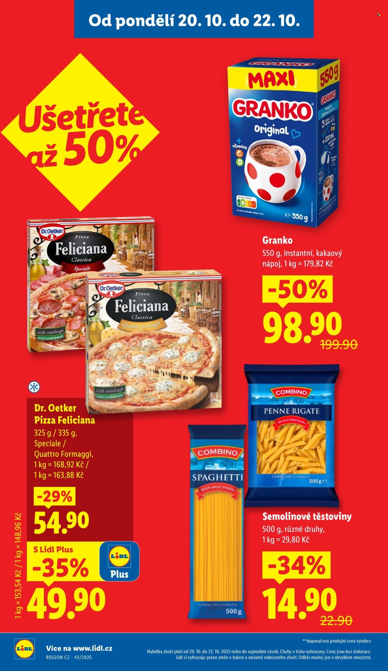 LIDL leták - Od pondělí 20.10.2025 (2025-10-20 - 2025-10-22)