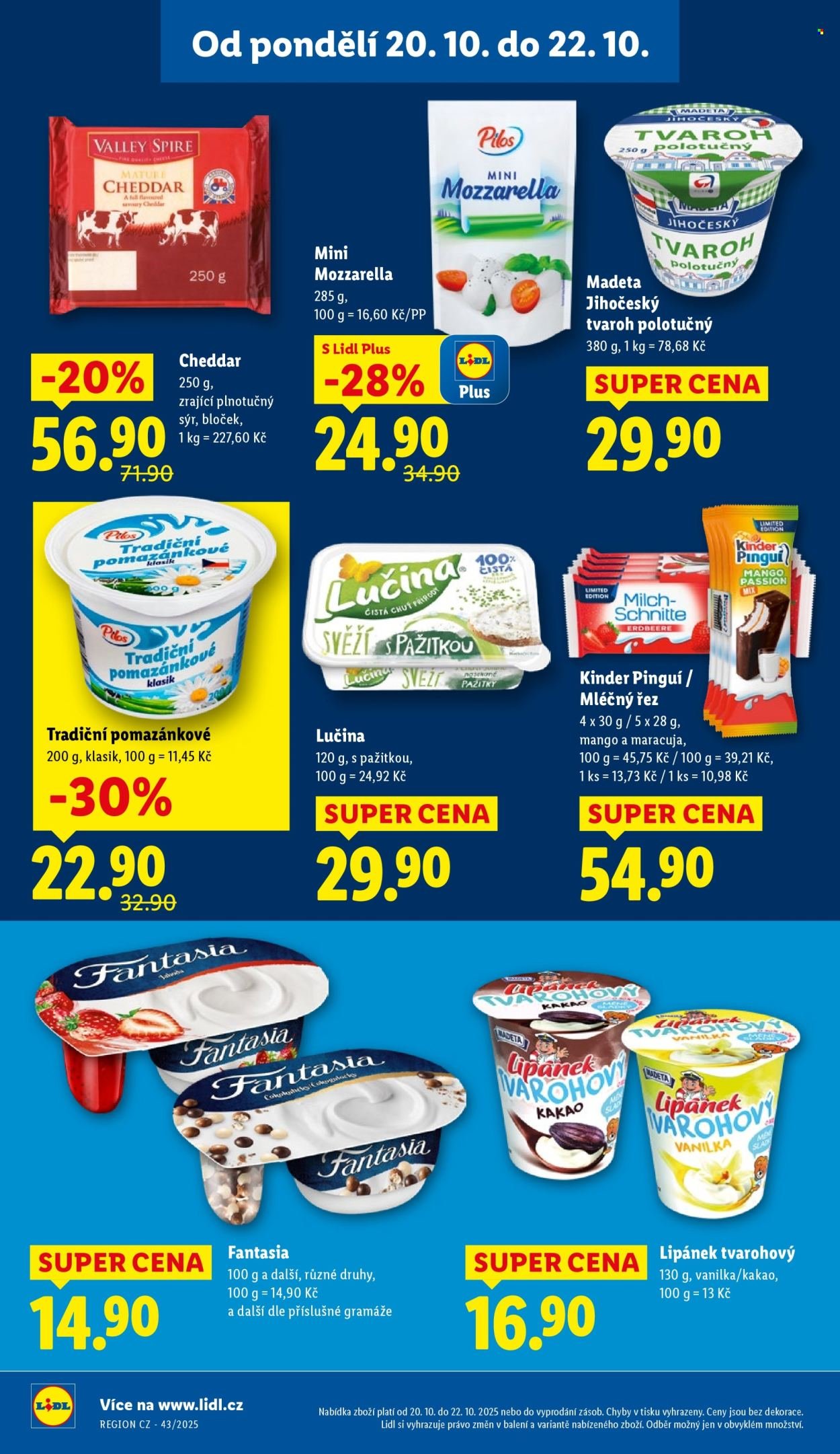 LIDL leták - Od pondělí 20.10.2025 (2025-10-20 - 2025-10-22)