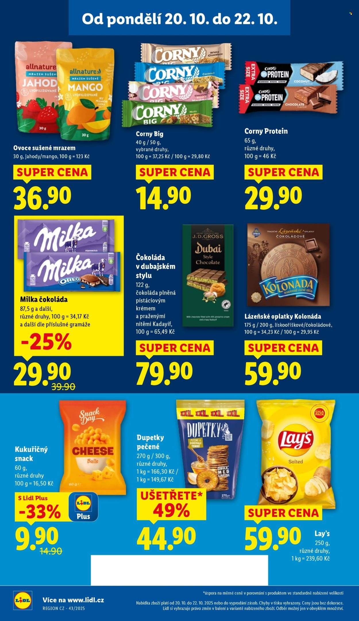 LIDL leták - Od pondělí 20.10.2025 (2025-10-20 - 2025-10-22)