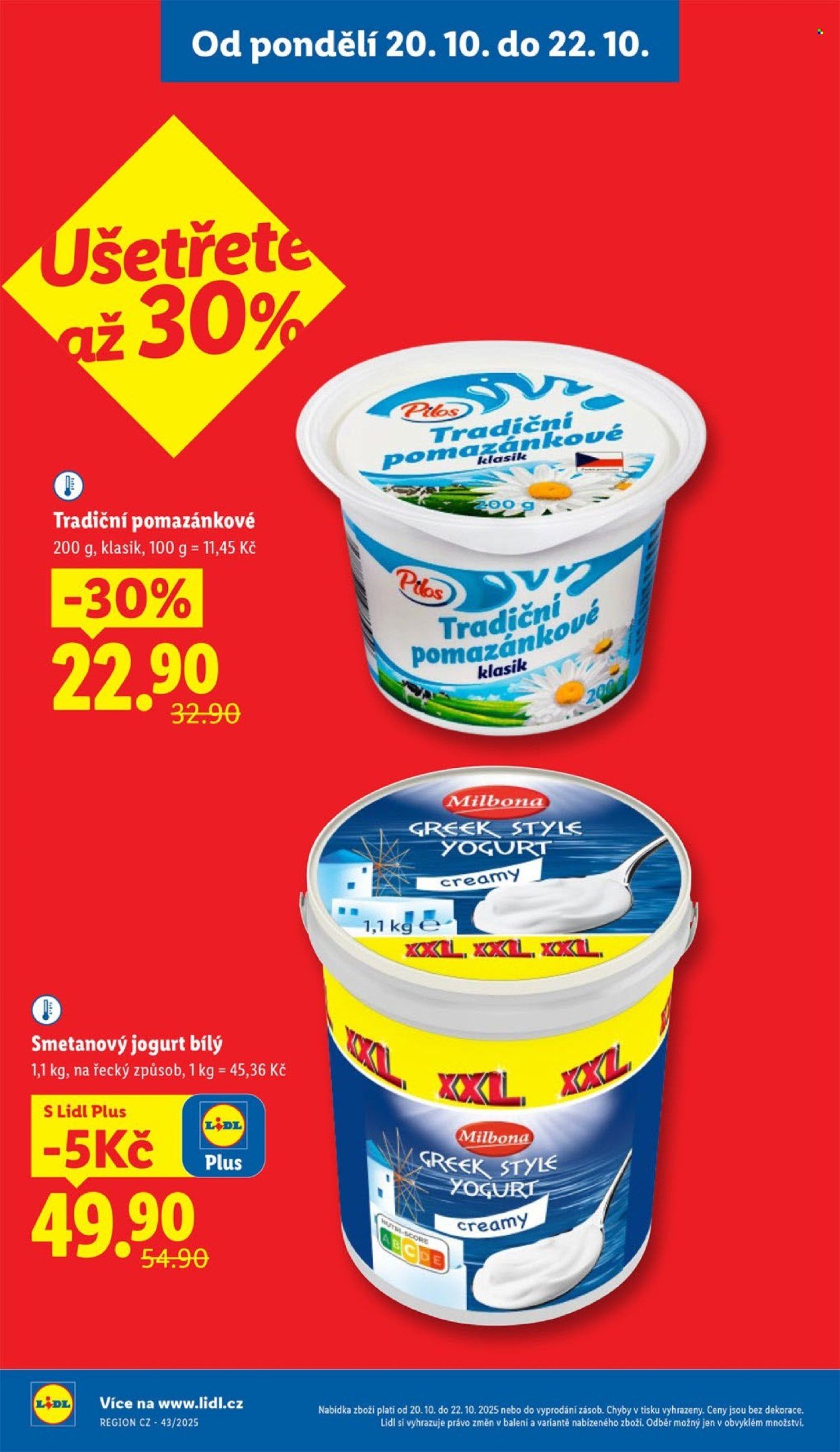 LIDL leták - Od pondělí 20.10.2025 (2025-10-20 - 2025-10-22)