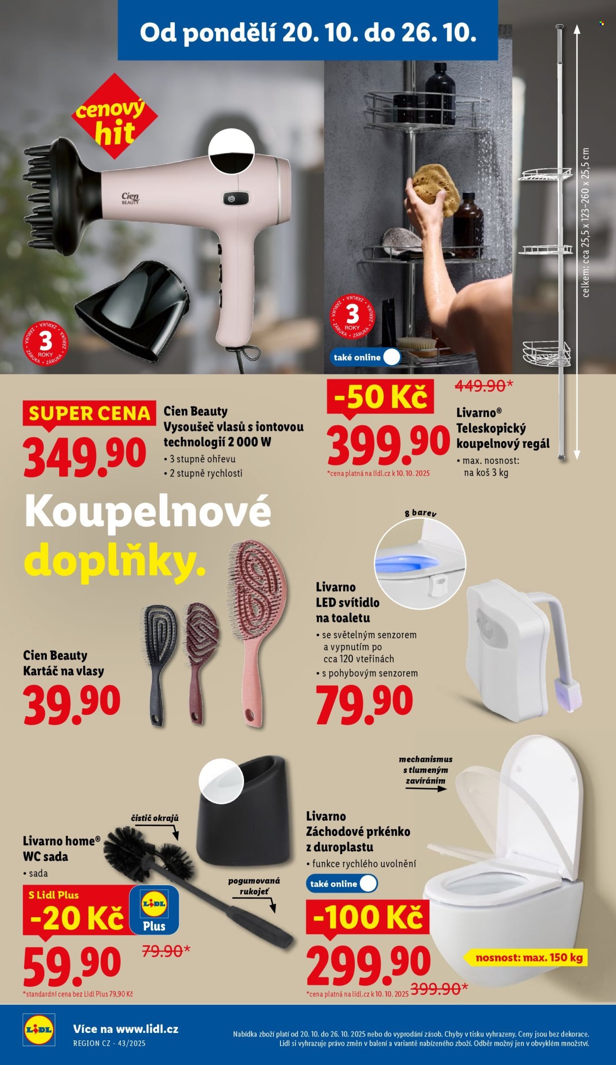 LIDL leták - Od pondělí 20.10.2025 (2025-10-20 - 2025-10-22)