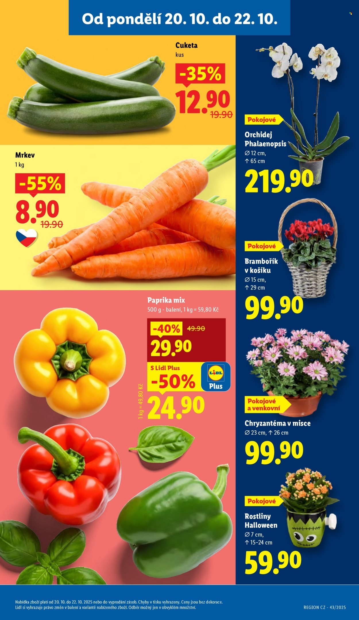 LIDL leták - Od pondělí 20.10.2025 (2025-10-20 - 2025-10-22)