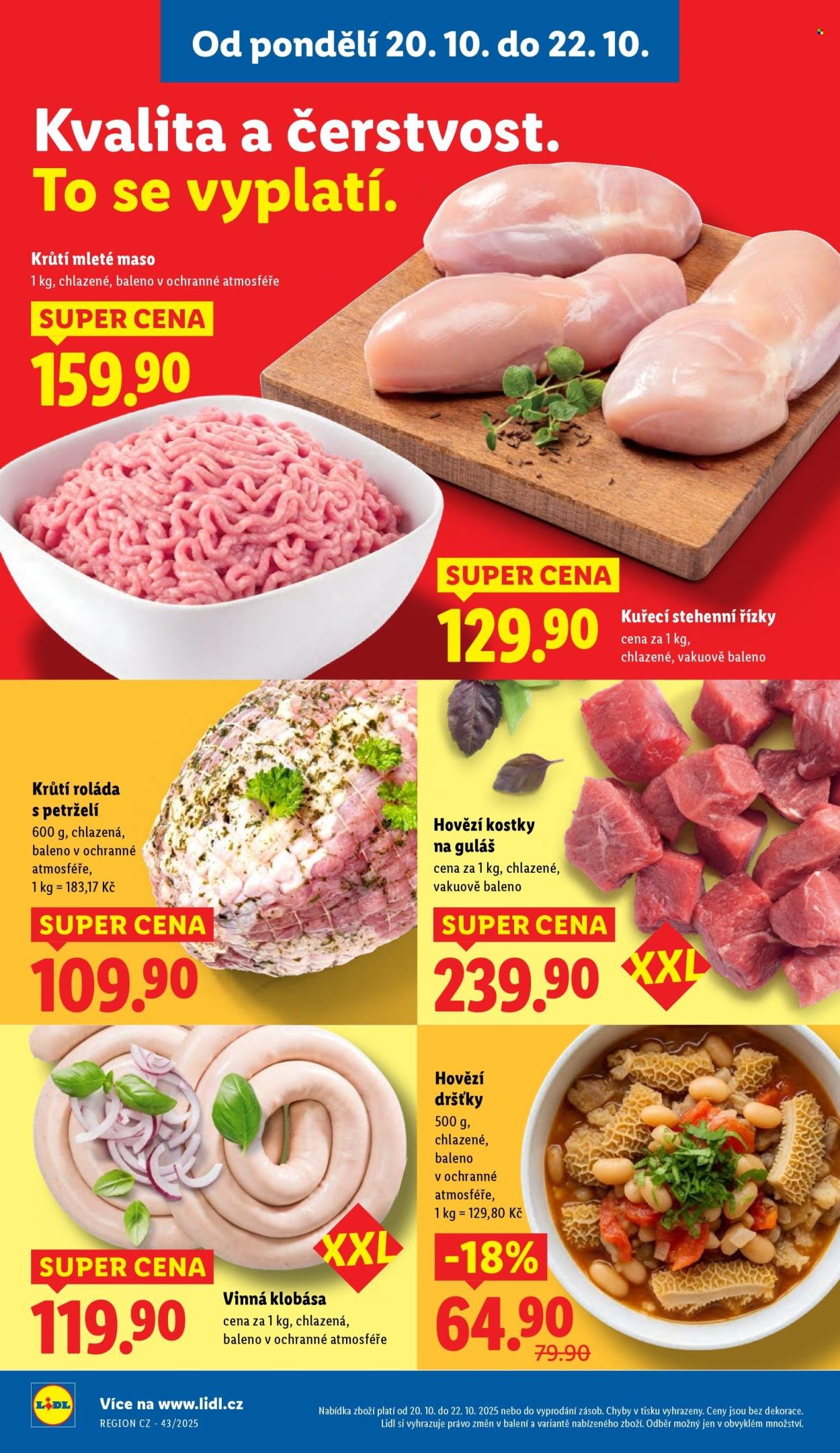LIDL leták - Od pondělí 20.10.2025 (2025-10-20 - 2025-10-22)