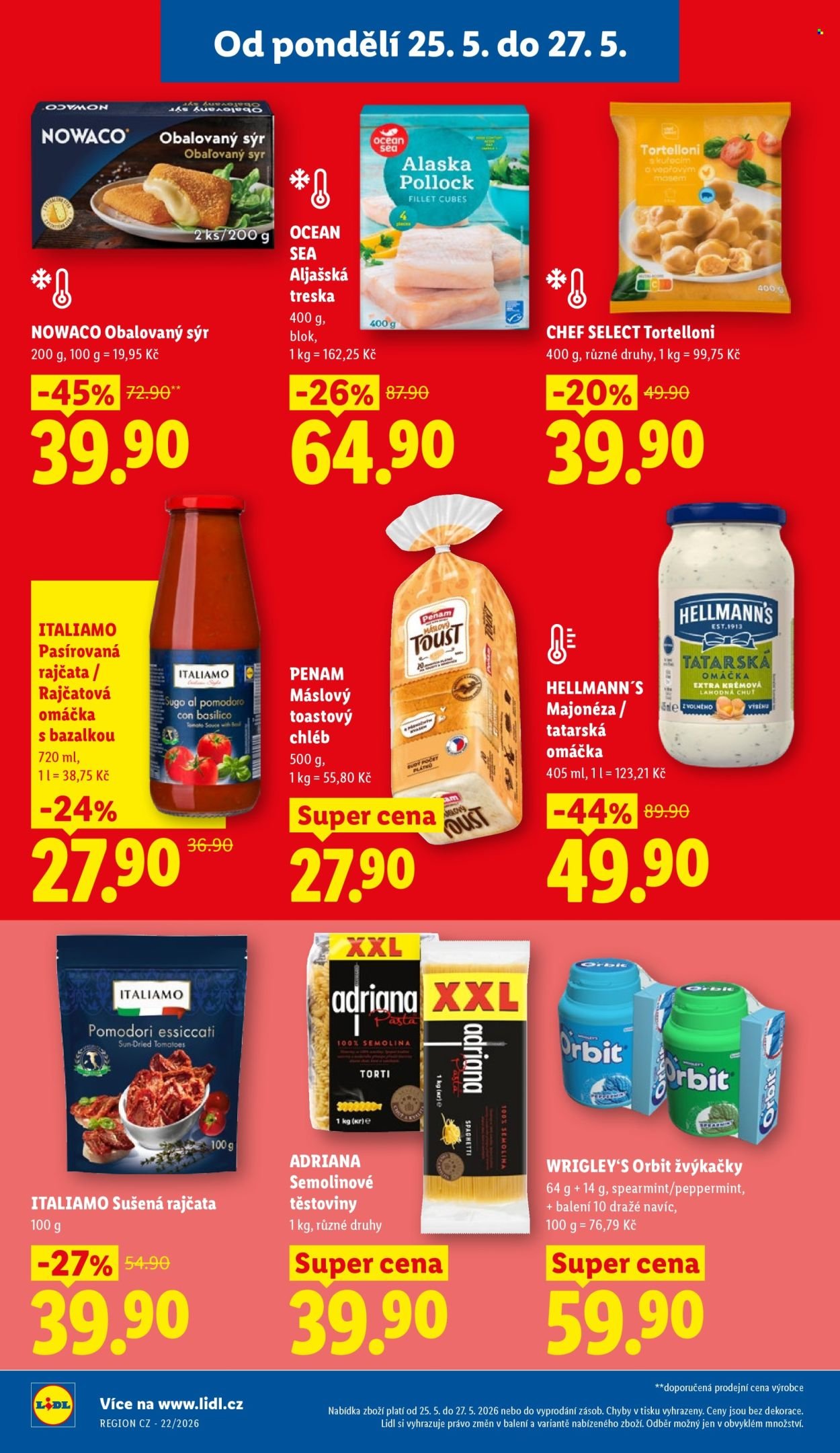 LIDL leták - Od pondělí 25.5.2026 (2026-05-25 - 2026-05-27)