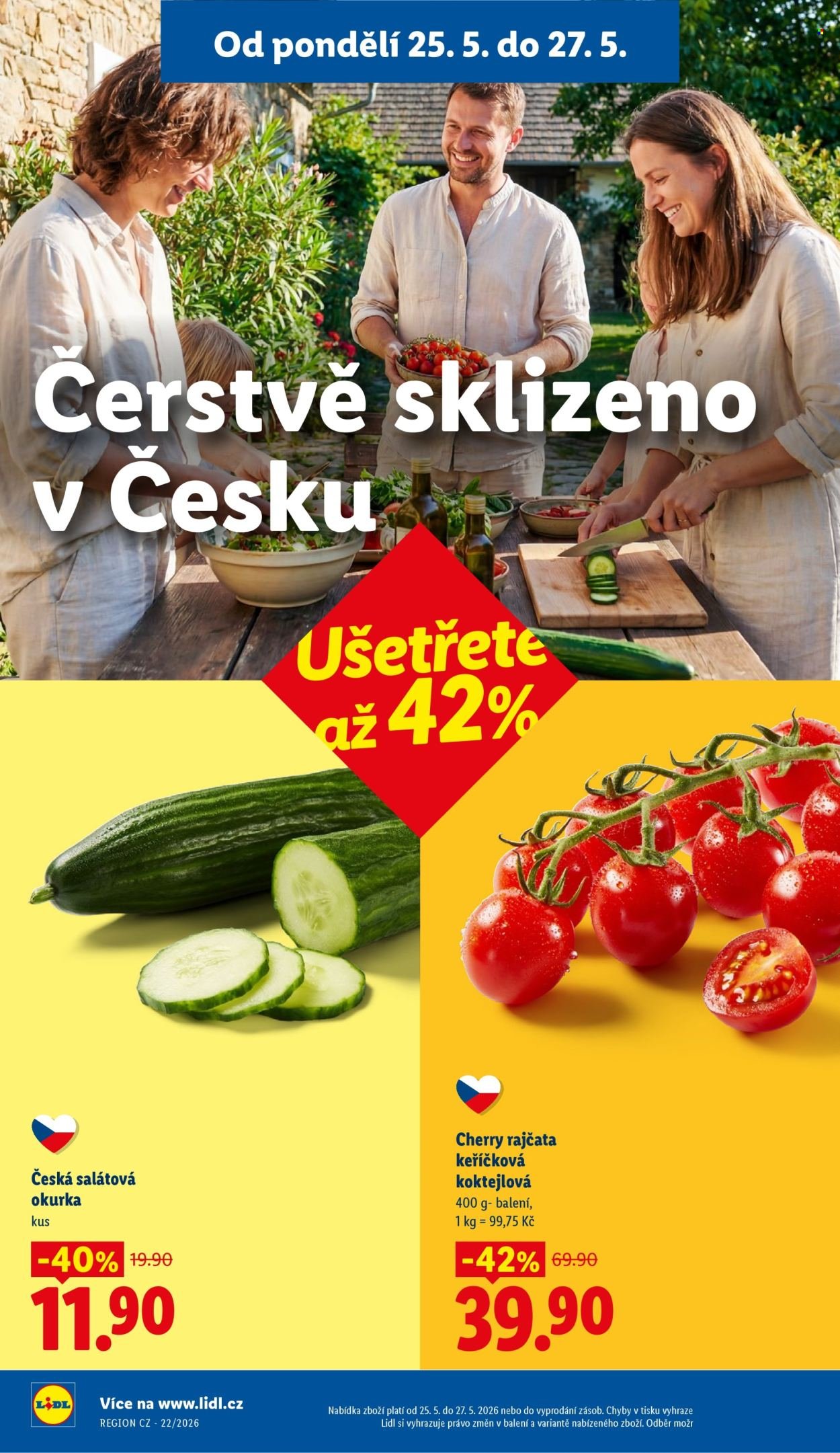 LIDL leták - Od pondělí 25.5.2026 (2026-05-25 - 2026-05-27)