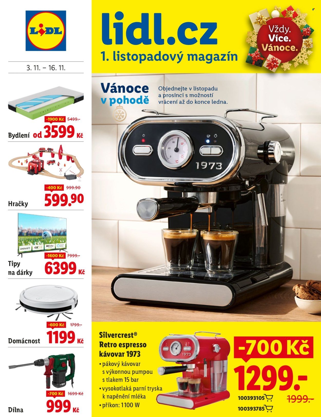 LIDL leták - 1. listopadový magazín (2025-11-03 - 2025-11-16)