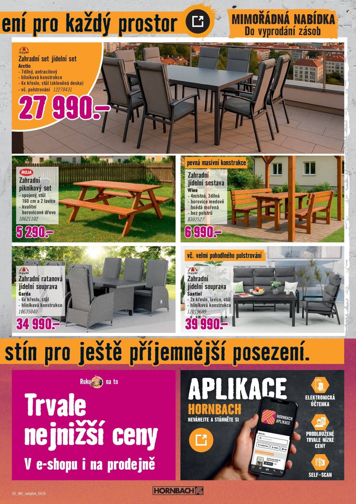 HORNBACH leták - Váš další projekt - Vybavení zahrady (2026-04-15 - 2026-04-29)