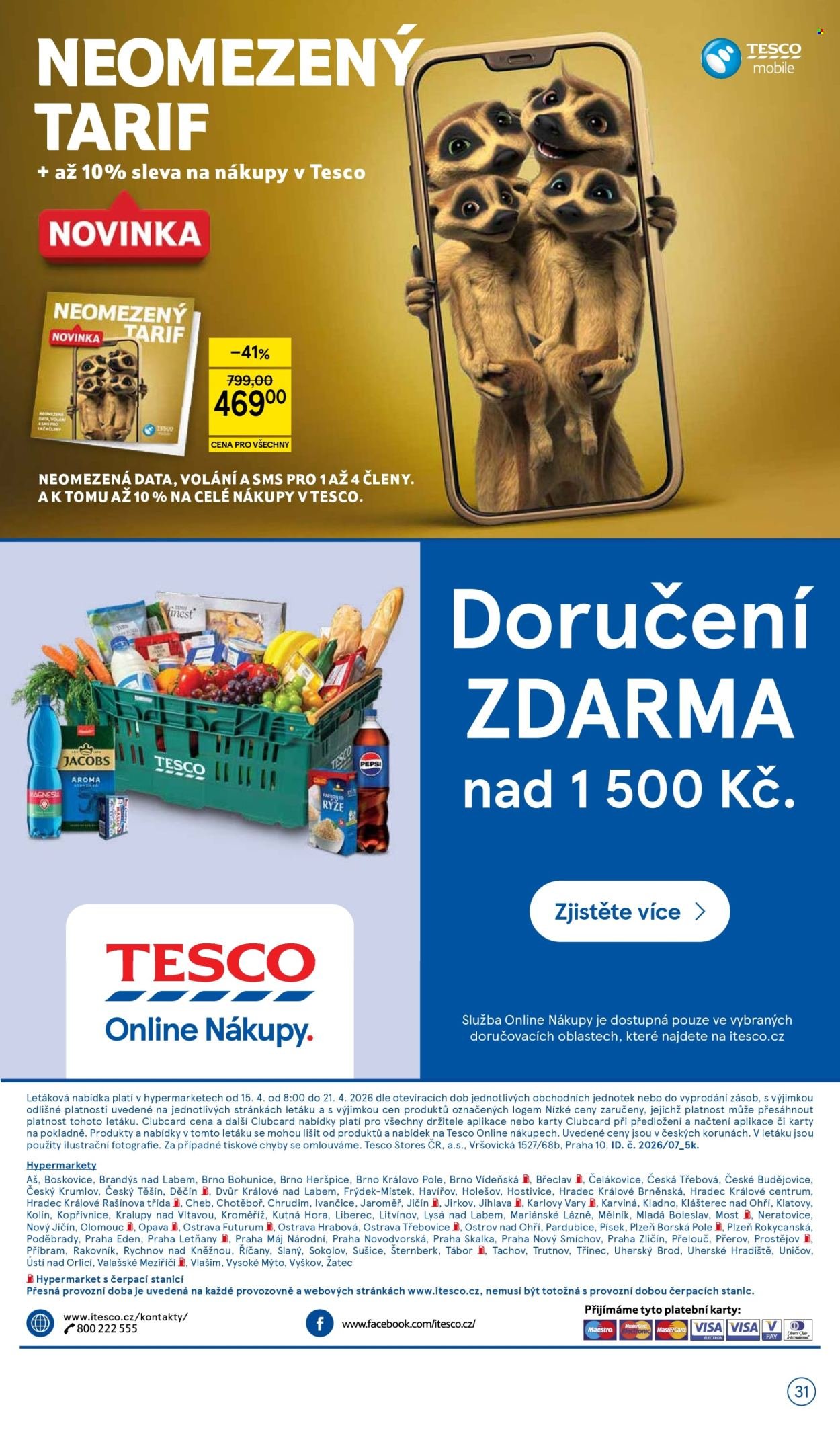 TESCO leták - Počítejte s námi (2026-04-15 - 2026-04-21)