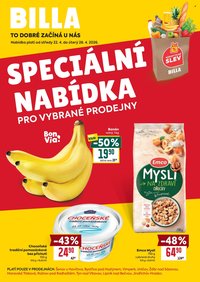 BILLA leták - Speciální nabídka: vybrané prodejny (2026-04-22 - 2026-04-28)