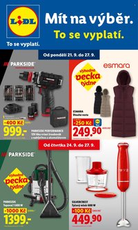 LIDL leták - Spotřební zboží