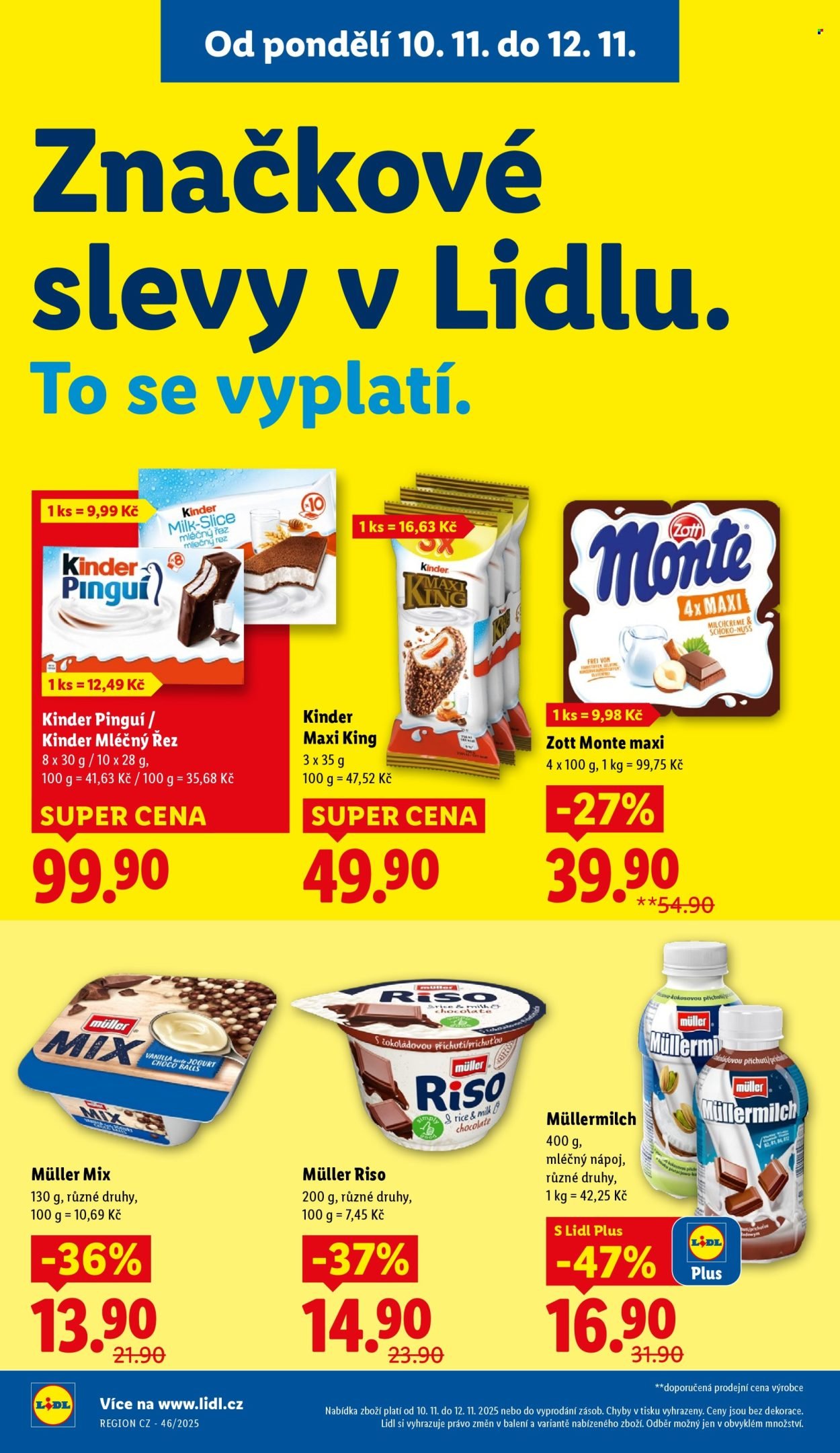 LIDL leták - Od pondělí 10.11.2025 (2025-11-10 - 2025-11-12)
