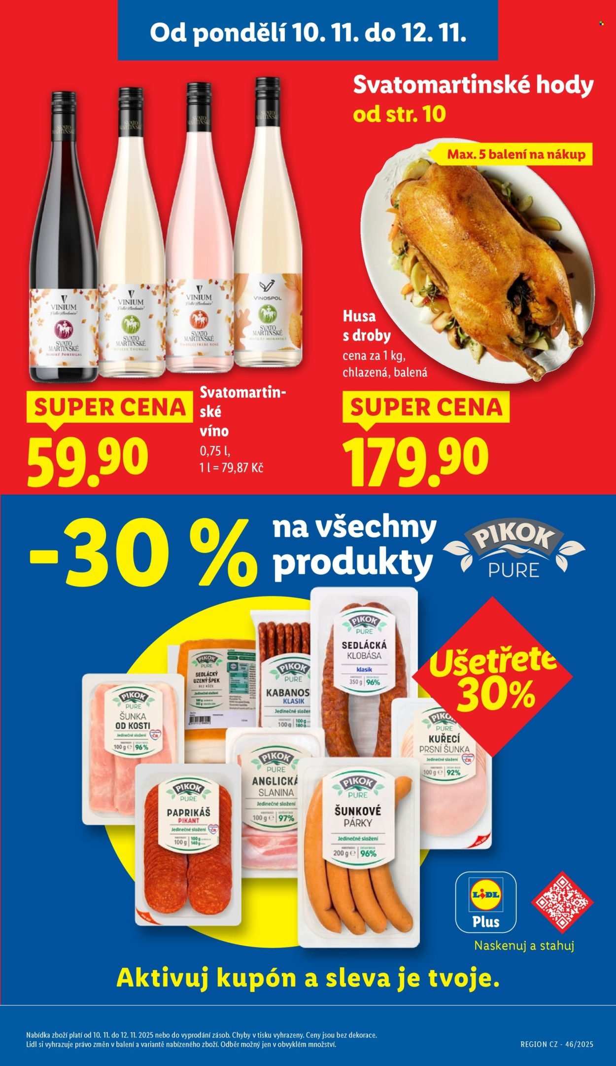 LIDL leták - Od pondělí 10.11.2025 (2025-11-10 - 2025-11-12)